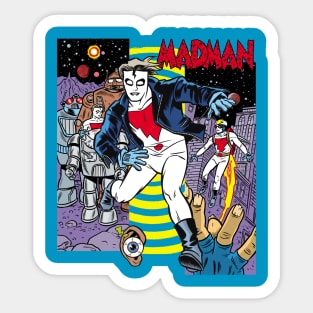 MADMAN in Leathers! Sticker